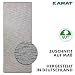 KARAT Teppich Läufer Geneva - Teppichläufer auf Maß - Meterware - Flurteppich - Küchenläufer - Teppich für Küche, Flur & Wohnzimmer (80 x 100 cm, Anthrazit)