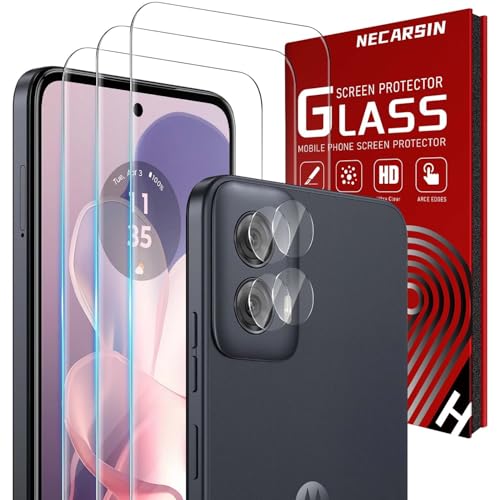 Verre trempé Motorola Moto G Power 5G 2024 lot de 3 protections écran et 2 objectifs photo