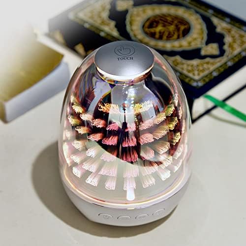 SHAFI® Latest Quran Speaker Control via Touch/APP/Remote - Quran for Kids 3D 99 Names of Allah Night Light Bluetooth Speaker - HD Quran Audio - Quran in Arabic 16 Recitations 16 Translations