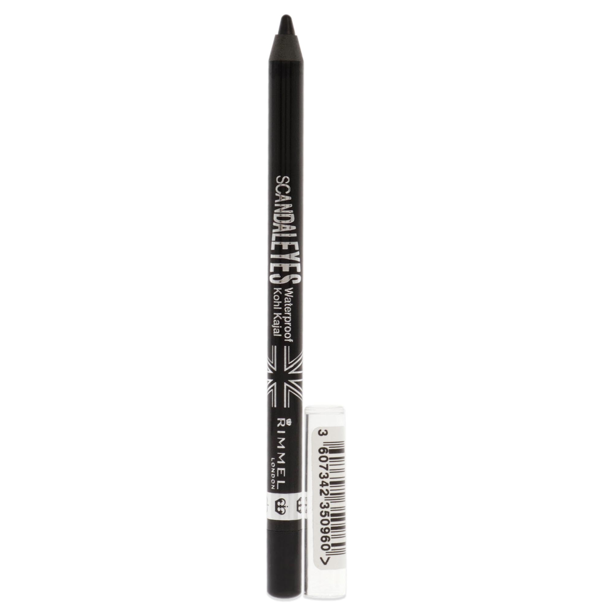Rimmel London Scandaleyes Waterproof Kohl Kajal Eyeliner - 001 Black for Women - 0.04 oz Eyeliner