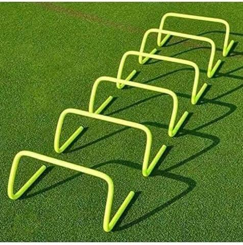Plastic Speed Training Agility Exercise & Fitness (9 Inch Hurdles) (4), Yellow