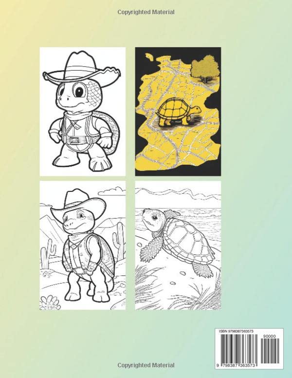 Tortoise Coloring Book For Kids: Land Turtle Colouring Book for Children with 30+ Pages of Cute Tortoises to Color - Funny Gift for Turtle & Tortoise Lovers Girls & Boys image 3