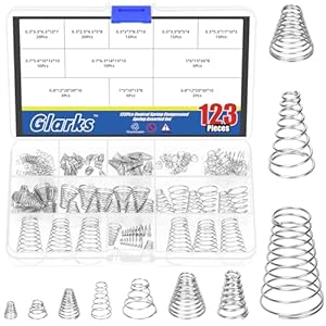 Glarks 123 Stück Turm Konische Federn Set