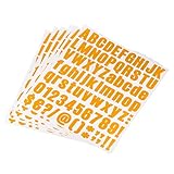 [Facile à utiliser] - Le kit lettres-numéros est doté d'une conception adhésive au dos pour une emploi facile. Il suffit de le décoller de la feuille, de le coller et de l'appuyer sur la position que vous souhaitez appliquer pour qu'il adhère plus fermement.