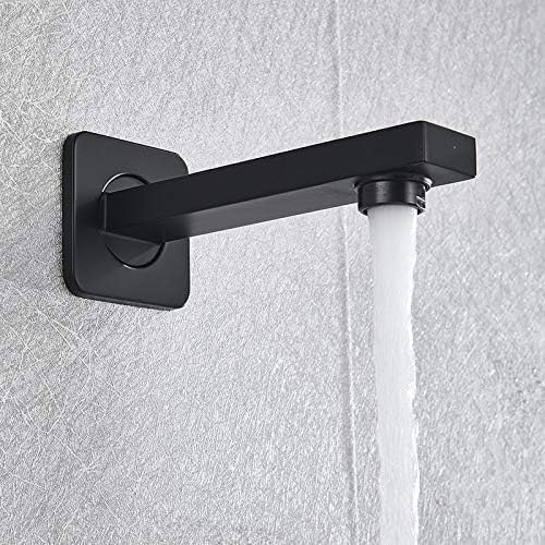 Ensemble de robinets de douche numériques à effet pluie et 3 fonctions noir - 4