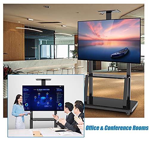 Soporte móvil universal para TV con ruedas y altura ajustable miniatura 6