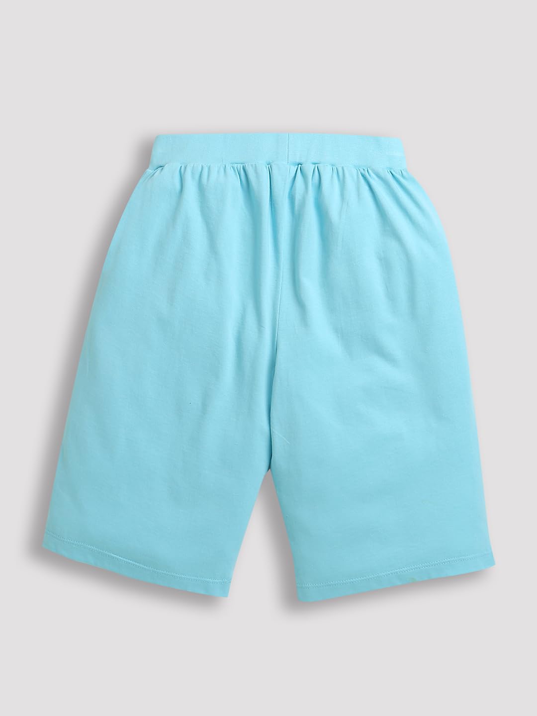 ZIP ZAP ZOOP Boys Pack of 2 Sky Blue-Player Basketball & Navy Blue-Video Game Print Cotton Shorts Combo Kids Wear Summer Clothing | 15-16 Years 1
