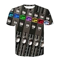 ★【Material】: 95% Polyester, 5% Elastane High quality soft and comfortable material ★【Color】:3D printing dye-sublimation, Fully printed T-shirts are uniquely produced using special sublimation technology. Bright colors, will not fade, crack, peel or p...
