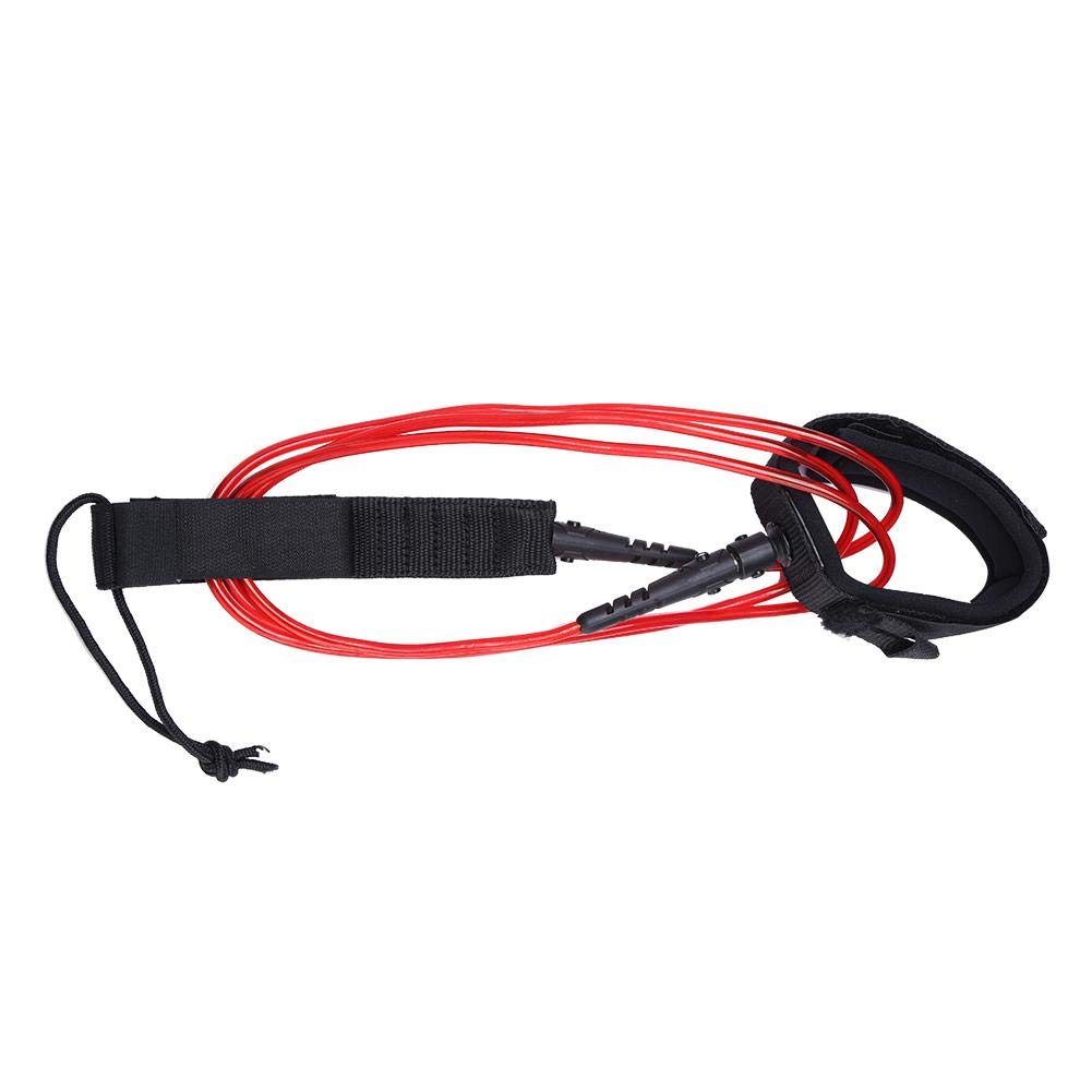 Surfboard Leash Leg Rope, 6 FT Lightweight Surfboard Surfing Leash with (Red) Extreme Sports