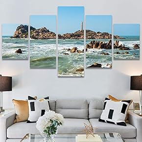 SIGNWIN 5 Panel Canvas Wall Art Modern Art...