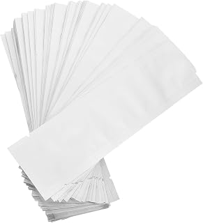 100pcs Protein Powder Packaging Long Aluminum Vacuum Pouches for Snack Sealing Food Preservation Silver for Outdoor Use