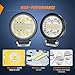 Nilight 2PCS 4.5 Inch LED Pods 69W Round Spot Flood Combo Work Lights Off-Road Driving Lights Truck Car Pickup ATV SUV Golf Cart Cabin Boat with 12V 5Pin Rocker Switch 16AWG Wiring Harness Kit-2 Leads