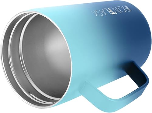 Miniatura 4 de IRON FLASK - Taza para café 2.0 con asa de 12onzas. A prueba de fugas, botella de acero inoxidable moderna con aislamiento al vacío de doble pared,