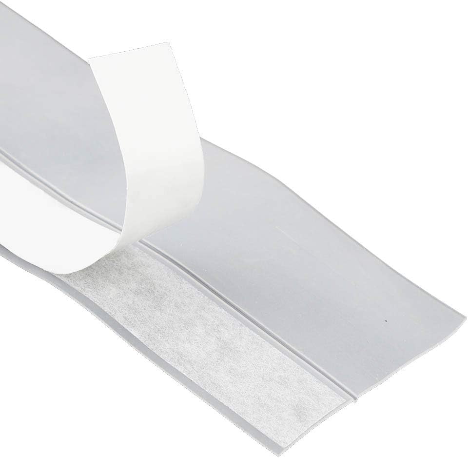 AUNMAS Long Door Weather Stripping Window Silicone Seal Strip Dust Prevention Self Adhesive Tape Insulation Draft Stopper Noise Dust (4#)