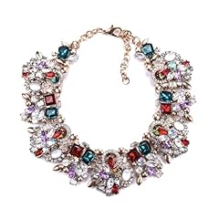 Bib necklace red