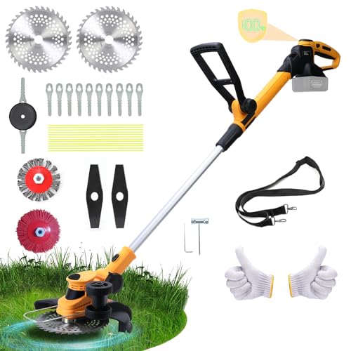 Akku Rasentrimmer für Makita Akkus 18 V (MAX 21 V),2-in-1-Rasenkantenschneider mit Unkrautbürste,bürstenlosem Motor,5 Klingentypen, 90° drehbarer Kopf, 23 cm Schnittkreis (ohne Akku & Ladegerät) Akku Rasentrimmer für Makita Akkus 18 V (MAX 21 V),2-in-1-Rasenkantenschneider mit Unkrautbürste,bürstenlosem Motor,5 Klingentypen, 90° drehbarer Kopf, 23 cm Schnittkreis (ohne Akku & Ladegerät)