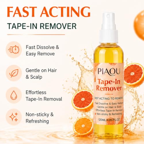 Image of piaou Tape in Extension Remover Spray Double Dided Tape in Replacement