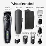 Braun All-in-One Style Kit Series 5 5471, 100% Waterproof 8-in-1 Beard & Body Trimmer for Manscaping, 80-minute Battery Cordless Runtime