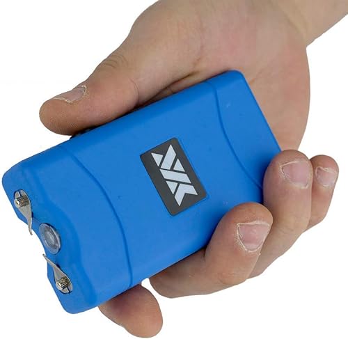 Day Zero Survival 10 millones de voltios DZS700 auto defensa azul Stun Gun recargable linterna LED