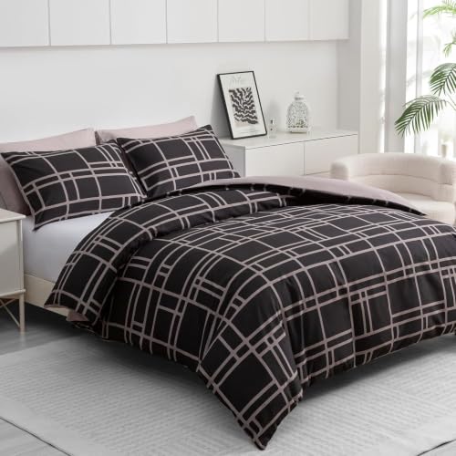 Pamposh Bettwäsche 135x200 – 2teilig Mikrofaser Bettwäsche Set mit 1 Bettbezug 135x200 cm und 1 Kissenbezügen 50x80 cm, Weich… – Ansicht 4