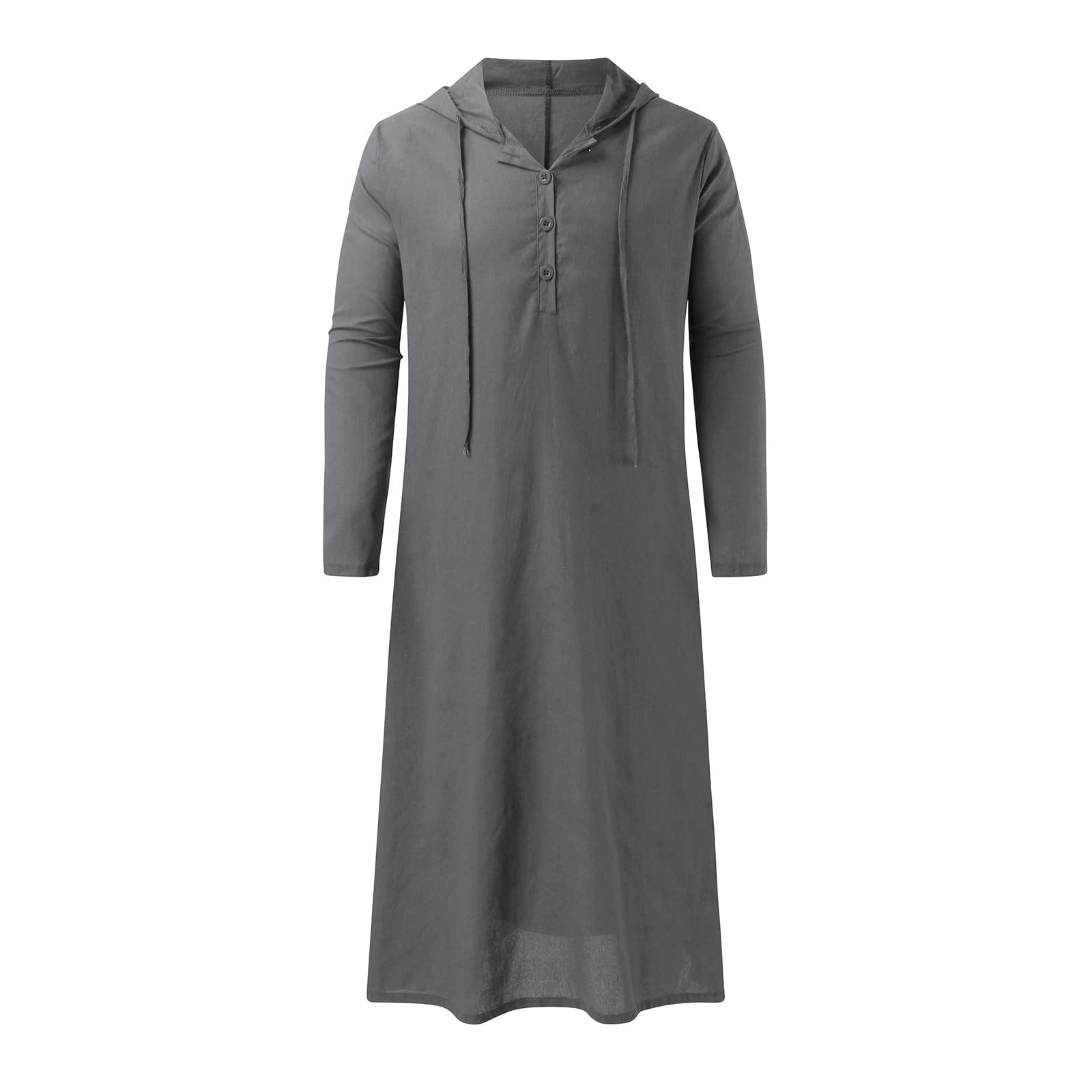Robe chemise longue pour homme coupe ample décontractée en style kaftan arabe
