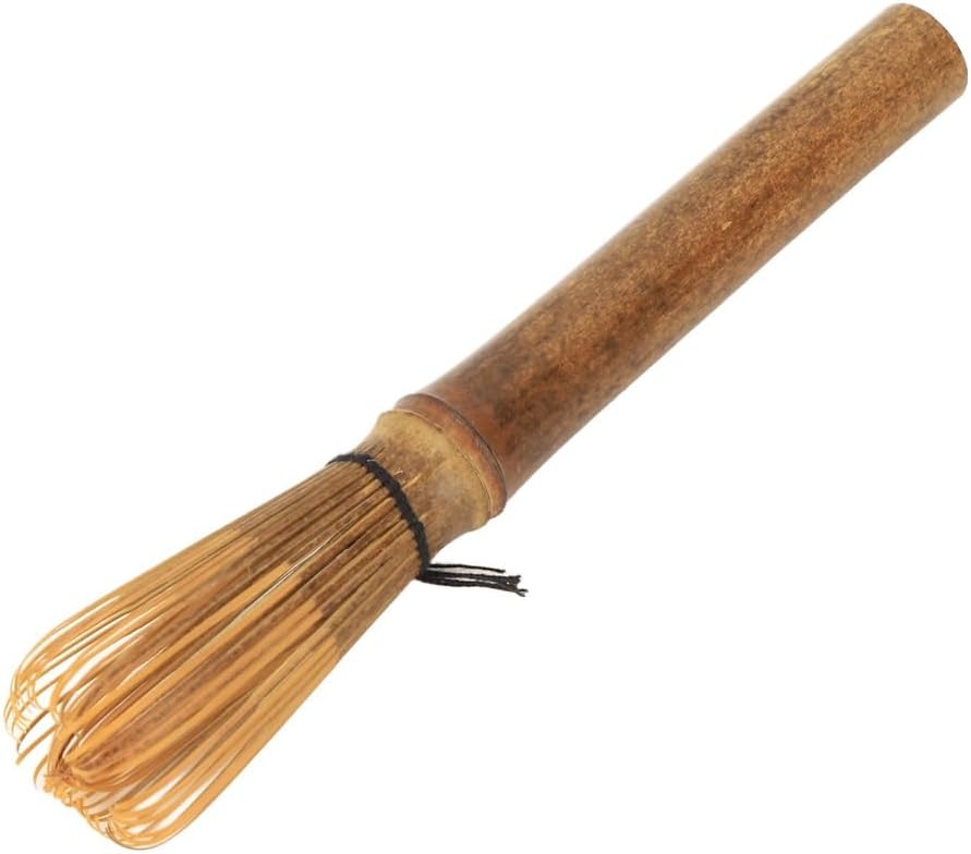 Bamboo Matcha Whisk Set with Holder -Traditional Japanese Chasen Tea Whisk for Smooth Powder Blending (15cm/5.91in)‌