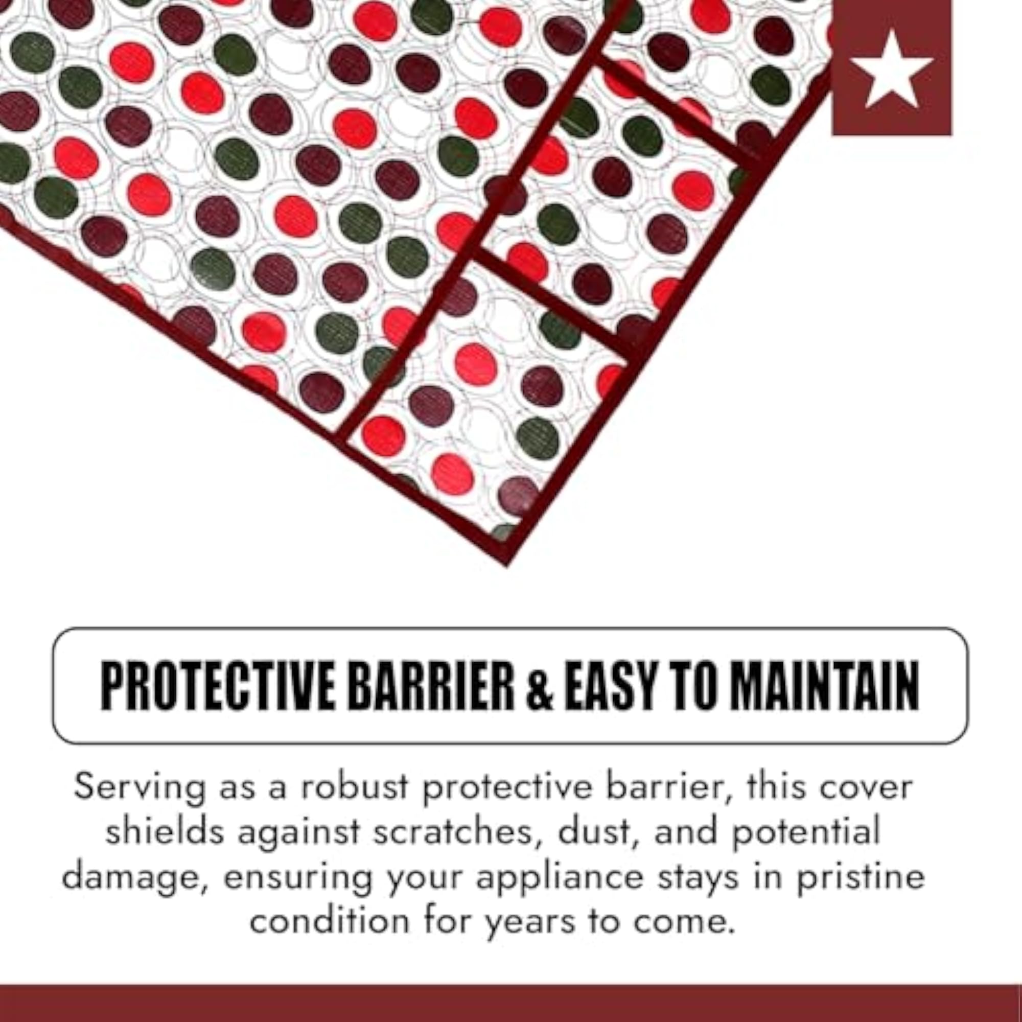 Fridge Top Cover with 6 Utility Pockets