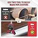 Pipe Center Finder, Pipefitter Tools w/Centering Head, Pipe Fitting Tools Center Finder Tool to Measure Pipe Diameter Over 0.5