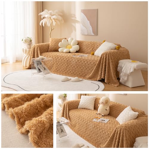 Couverture de canapé aux tons doux et chauds style haut de gamme - 6