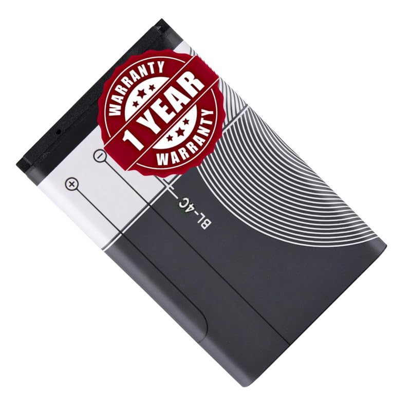 Image of Original BL-4C Part Compatible with Nokia 1202 1661 1662 2220s 2650 2652 2690 3108 3500c 5100 6100 6101 6125 6131 6131 NFC 6136 6170 6260 6300 6300i 6301 7200 7270 C2-05 X2-00 1 Year Warranty MTR