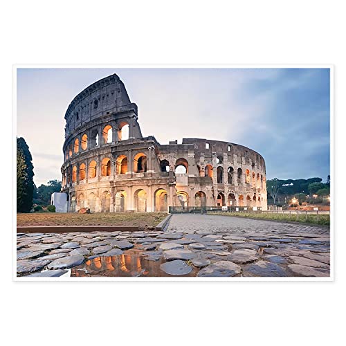 Canvas Prints Wall Art For Home And Office Wall Decoration Italy Rome Colosseum Building Canvas Artwork Print Painting Picture City Architectures Modern Abstract Unframe Wall Art For Living Room Bedroom Kitchen 08X12Inch #TOP20