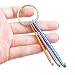 Valar Dohaeris 2 Pieces Mini Keychain Aluminum Crochet hooks Knitting Needles Tool ( 3mm,4mm,5mm)