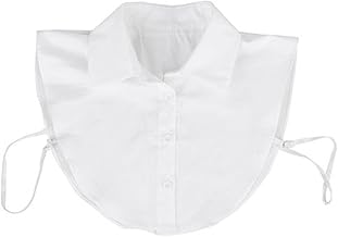 LUOEM Removable collar for women, fashionable half shirt with soft cotton mix, versatile for blouses, dresses and T-shirts, ideal for festive occasions and everyday use