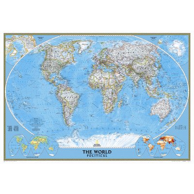๐ฅ Crazy Deals National Geographic 9'2"x6'4" Classic World Map Mural ๐ฅ Crazy Deals National Geographic 9'2"x6'4" Classic World Map Mural