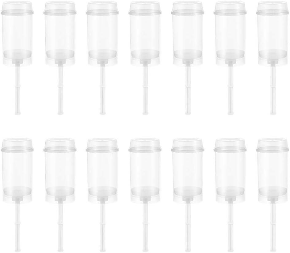 Cabilock 30 Stück Push-Up Kuchenhalter - Transparent, Runde Form Mit Deckel, Für Eis & Desserts