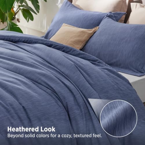 Image of Bedsure Full Comforter Set - Infinity Blue Soft Bedding for All Seasons, Cationic Dyed Bed Set, 3 Pieces, 1 Full Size Comforter (82 inchx86 inch) and 2 Pillow Shams (20 inchx26 inch+2 inch)