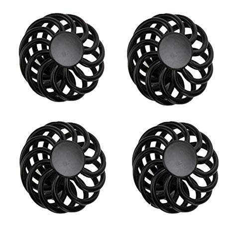 Luluxing 4 Pièces Poignée De Cage à Oiseaux Noire Creuse De Style Européen Poignée Ronde Armoire Armoire Poignée De Porte Meuble Poignée De Porte Cover