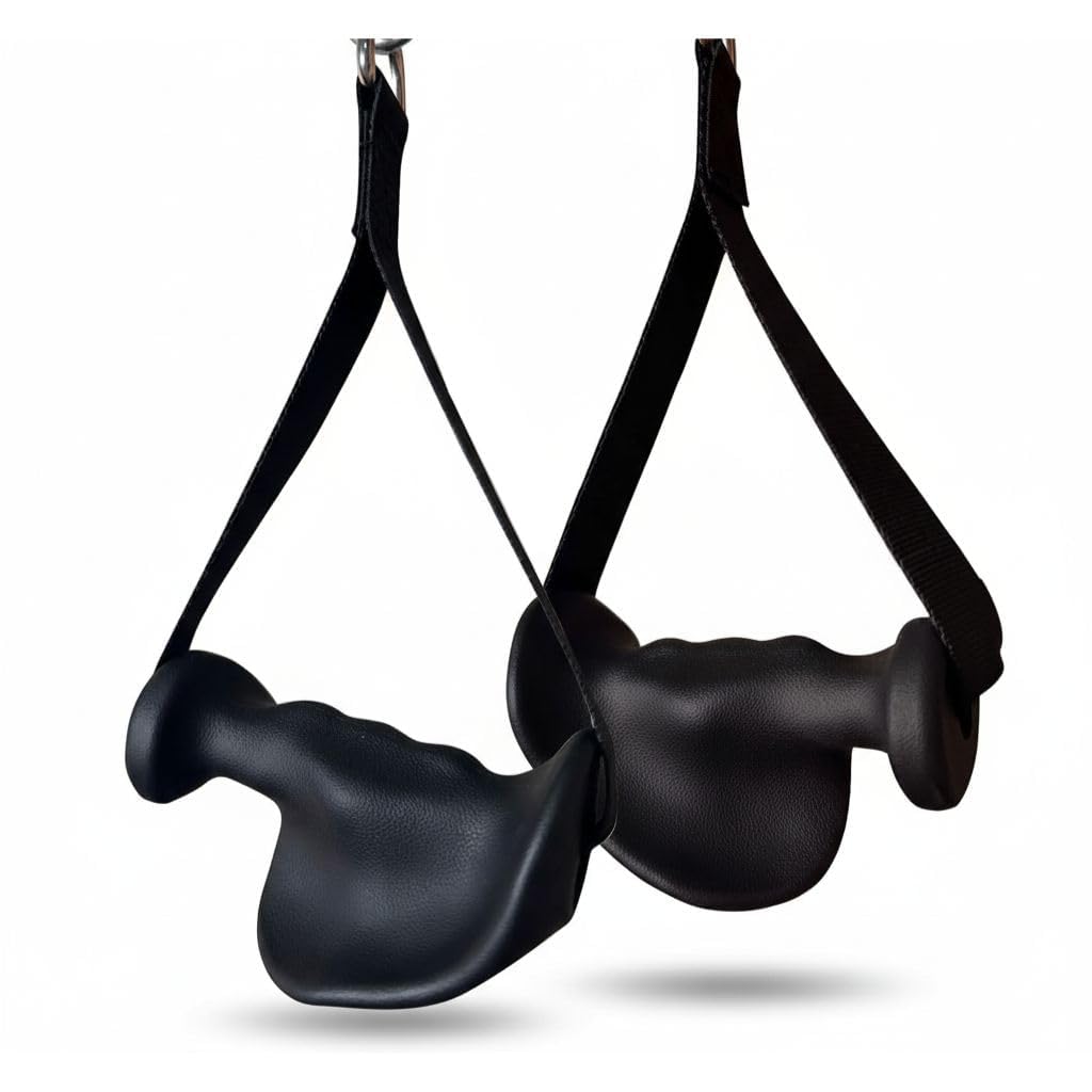 PFW Ergonomic Gym Cable Attachment Handles (Pair) – Premium D-Handle Grips with Palm Support for Cable Machines, LAT Pulldown, Tricep, Bicep & Back-picture-26