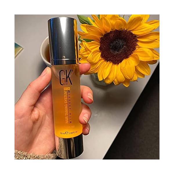 GK-HAIR-Global-Keratin-100-Organic-Argan-Oil-Anti-Frizz-Hair-Serum-169-Fl-Oz50ml-Styling-Smoothing-Strengthening-Hydrating-Nourishing-Heat-Protection-Shine-Frizz-Control-Dry-Damage-Hair-Repair GK HAIR Global Keratin Hair Smoothing Serum (1.69 Fl. Oz/50ml) - 100% Organic Argan Oil Hydrating Strength Shine Dry Damaged Repair Anti Frizz Moistures Nourishment & Weightless Styling All Hair Types