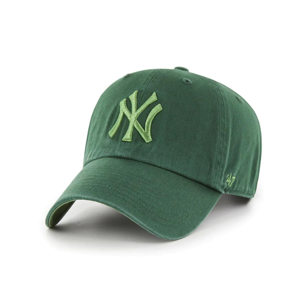 '47 MLB New York Yankees Brand Navy Basic Logo Clean Up Home Adjustable Hat — view 18