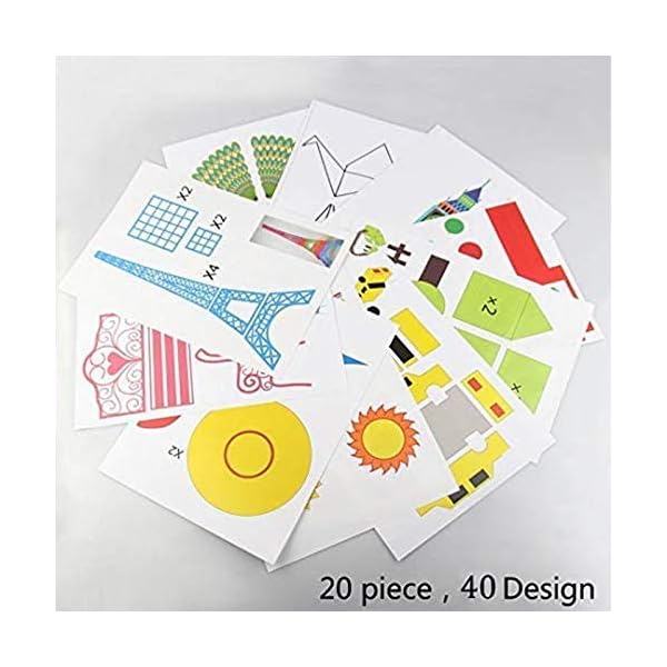 stylos 3D ModÃ¨les, moule de papier stylo 3D pour stylo d'impression 3D, 20 conceptions diffÃ©rentes, pour mieux crÃ©er de belles Åuvres – Image 3