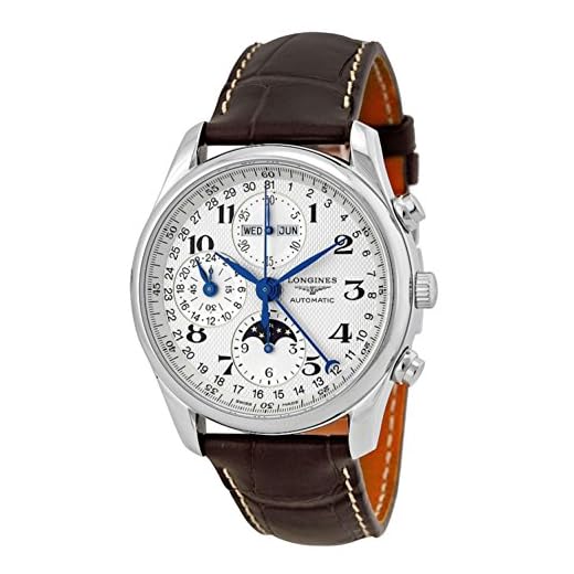 Longines Reloj Analógico para Hombre de Automático con Correa en Cuero L26734783