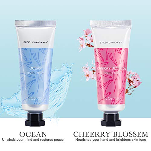 Hand Cream Gift Set, Shea Butter Hand Cream for Women Gift Set, Moisturizing Hand Lotion for Dry Hands Best Birthday/Holiday Gift for Her, Pack of 12 with Travel size, 1.0 oz Tube - Thumbnail 2