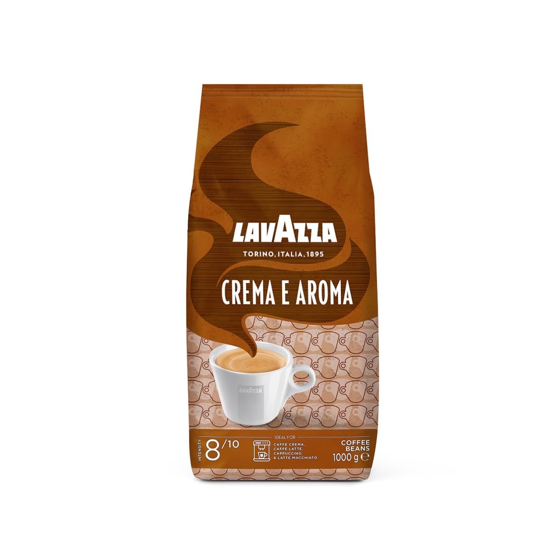 Lavazza Café en Grains Crema E Aroma, Lot de 3, 3 x 1000g