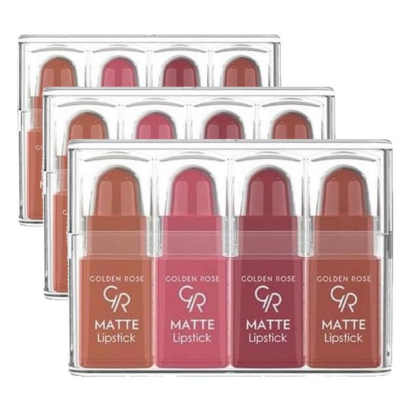 Golden Rose Matte Lipstick (Mini) No:Mix 1 - Ruj (3 paketi)