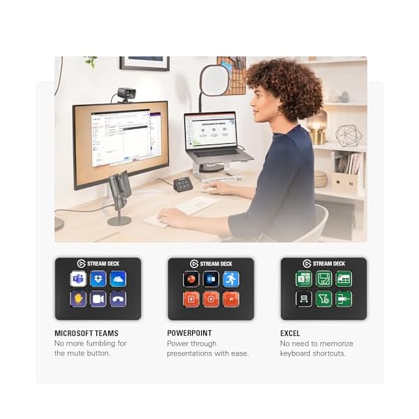 Elgato Stream Deck Mini – Control Zoom, Teams, PowerPoint, MS Office and More, Boost Productivity with Seamless Integration for Daily Apps, Set Up Shortcuts Easily, Compatible with Mac and PC - Image 4