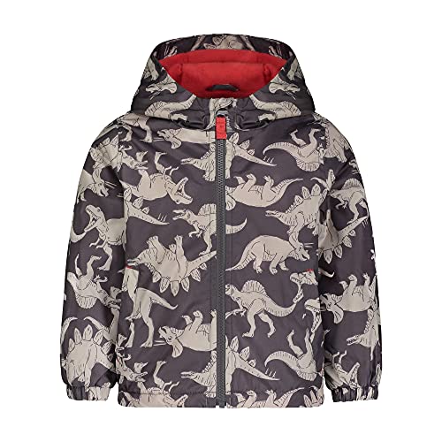 Carter's Boys' Fleece Lined Midweight Jacket, Dark Grey Dinos, 2T
