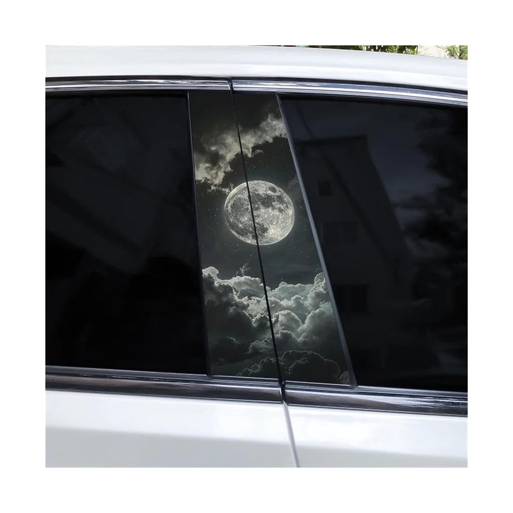 Bertdcx F Aurora And Mountain Car B Pillar Waterproo Sticker Auto Parts(F)