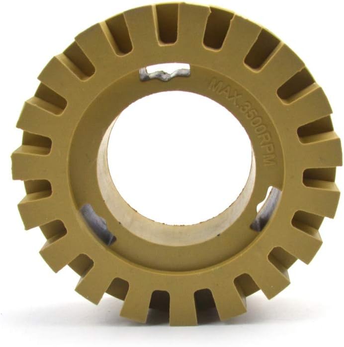 Eraser Wheel, Decal Remover Rubber Wheel 4 Inch for Removing Vinyl Decals, Pinstripes, Stickers from Cars Adhesive Remover, Vinyl Decal - - 