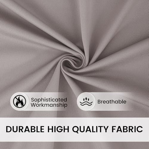 Image of Inherent Flame Retardant Hospital Curtain Room Divider, Grommet Cubicle Privacy Curtain for Hospital, Lab(1 Panel,Grey, 108x96inch)